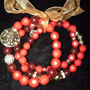 🎈3/$15 Set of 3 beautiful beaded bracelets